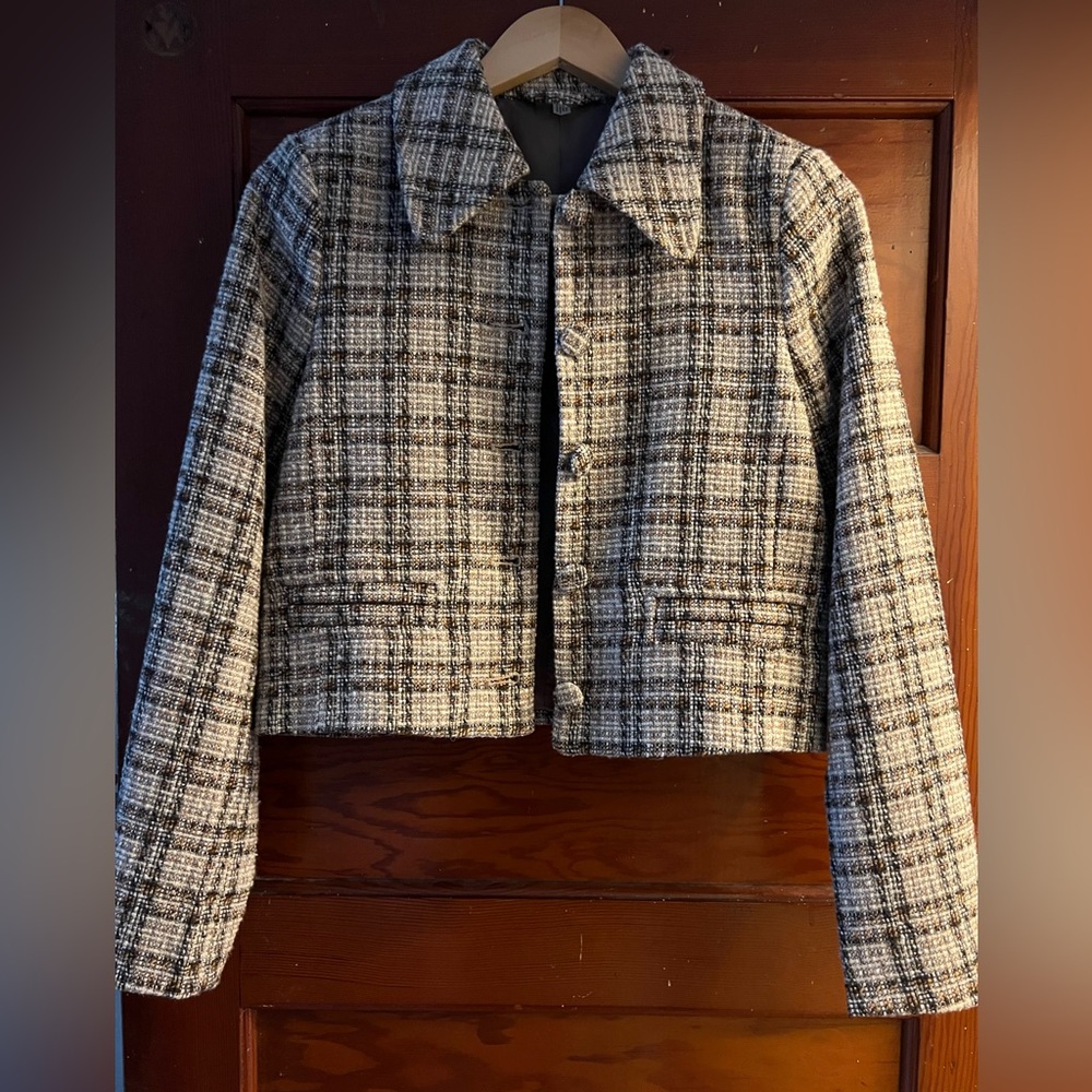 & Other Stories Buttoned Tweed Jacket